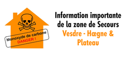 Information importante de la La Zone de Secours Vesdre - Hoegne & Plateau